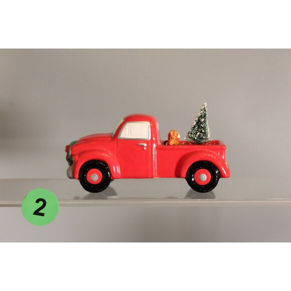 Dept 56 Heritage Village Collection North Pole Series Red Truck Hand-painted - Picture 6 of 10